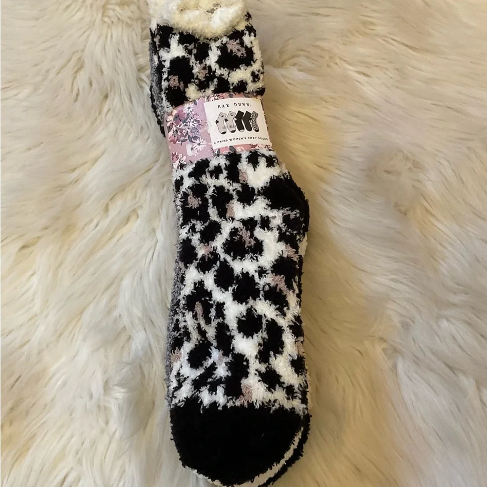 Rae Dunn Fur Mama 4 Pairs Women’s Cozy Socks - NWT